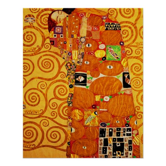 Gustav Klimt Levensboom: Art Nouveau Symbolist Perfect Poster (Voorkant)