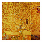 Gustav Klimt Levensboom: Art Nouveau Symbolist Poster (Voorkant)