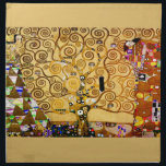 Gustav Klimt Levensboom: Art Nouveau Symbolist Servet<br><div class="desc">Verhoog uw ruimte met dit iconische meesterwerk, Gustav Klimt's "Tree of Life" (van de Stoclet Frieze). Dit beroemde art nouveau-kunstwerk boeit met zijn wervelende gouden takken, ingewikkelde patronen en symbolische motieven die de reis, verbinding en groei van het leven vertegenwoordigen. Klimt's kenmerkende gebruik van rijk, glinsterend goud, mozaïekachtige details en...</div>