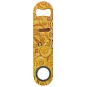Gustav Klimt Levensboom: Art Nouveau Symbolist Speed Flessenopener (Achterkant)