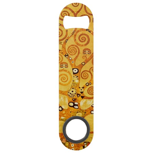Gustav Klimt Levensboom: Art Nouveau Symbolist Speed Flessenopener (Voorkant)