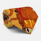 Gustav Klimt Levensboom: Art Nouveau Symbolist Stropdas (Opgerold)