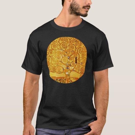 Gustav Klimt Levensboom: Art Nouveau Symbolist T-shirt (Voorkant)