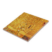 Gustav Klimt Levensboom: Art Nouveau Symbolist Tegeltje (Zijkant)