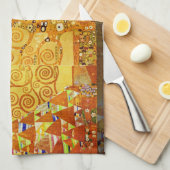 Gustav Klimt Levensboom: Art Nouveau Symbolist Theedoek (Quarter Fold)