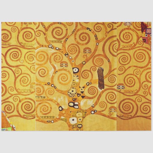 Gustav Klimt Levensboom: Art Nouveau Symbolist Tissuepapier (Voorkant)