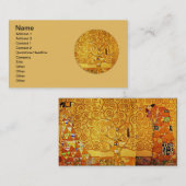 Gustav Klimt Levensboom: Art Nouveau Symbolist Visitekaartje (Voorkant / Achterkant)