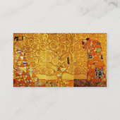 Gustav Klimt Levensboom: Art Nouveau Symbolist Visitekaartje (Achterkant)