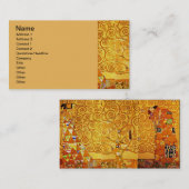 Gustav Klimt Levensboom: Art Nouveau Symbolist Visitekaartje (Voorkant / Achterkant)