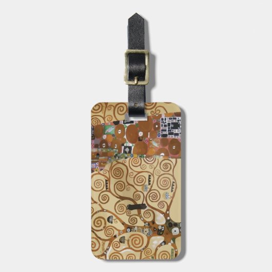 Gustav Klimt - Levensboom Bagagelabel (Voorkant verticaal)