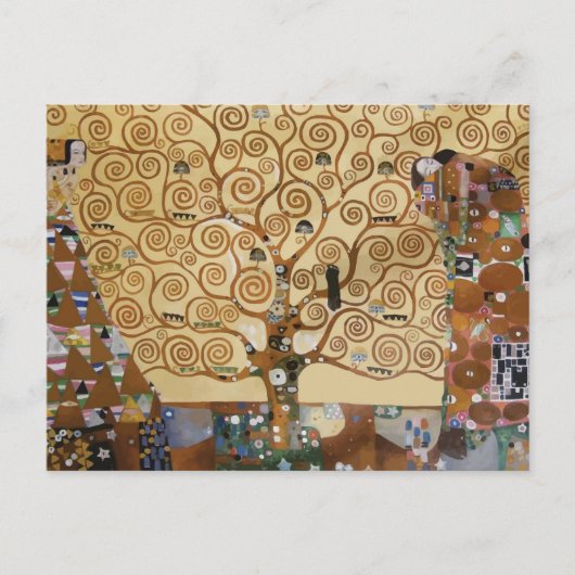 Gustav Klimt - Levensboom Briefkaart (Voorkant)