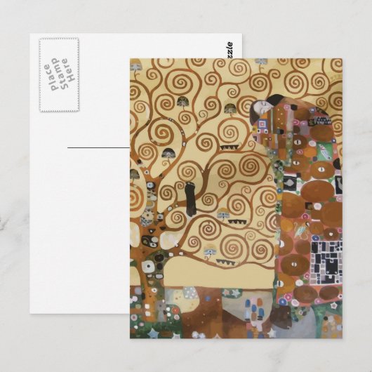 Gustav Klimt - Levensboom Briefkaart (Voorkant / Achterkant)