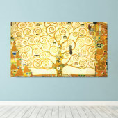 Gustav Klimt - Levensboom Canvas Afdruk (Insitu (Houten vloer))