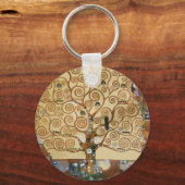 Gustav Klimt - Levensboom Sleutelhanger (Voorkant)