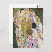 Gustav Klimt Life and Death Briefkaart (Voorkant / Achterkant)