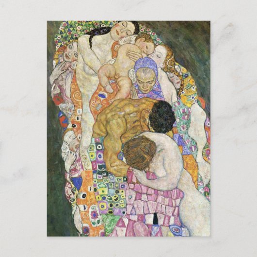 Gustav Klimt Life and Death Briefkaart (Voorkant)