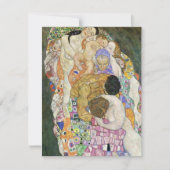 Gustav Klimt Life and Death Invitations Kaart (Voorkant)