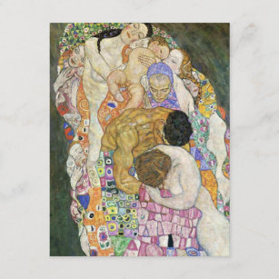 Gustav Klimt Life and Death Invitations Kaart