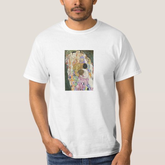 Gustav Klimt Life and Death T shirt (Voorkant)