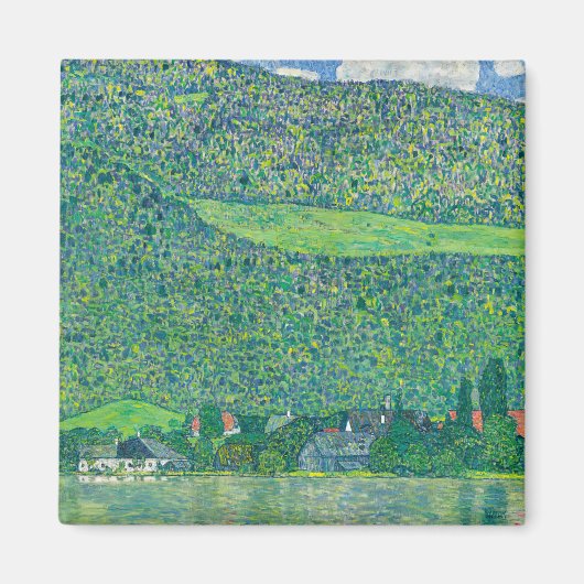 Gustav Klimt - Litzlberg aan de Attersee Magneet (Voorkant)