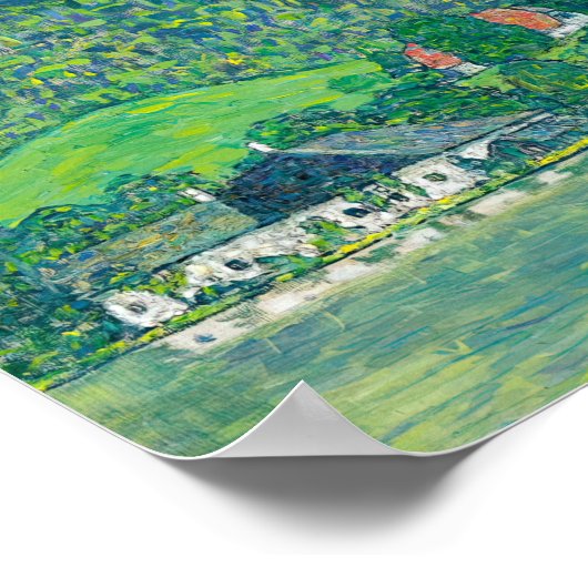 Gustav Klimt - Litzlberg aan de Attersee Poster (Hoek)