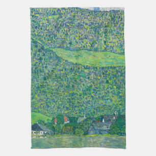Gustav Klimt - Litzlberg aan de Attersee Theedoek