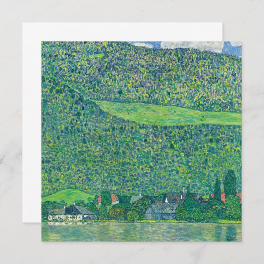Gustav Klimt - Litzlberg am Attersee Bedankkaart (Voorkant / Achterkant)