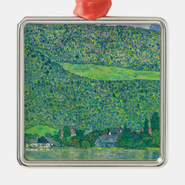 Gustav Klimt - Litzlberg am Attersee Metalen Ornament