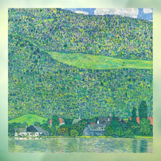Gustav Klimt - Litzlberg am Attersee Raamsticker (Vel 3)
