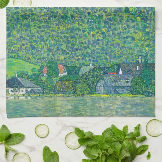 Gustav Klimt - Litzlberg am Attersee Theedoek (Gevouwen)