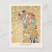 Gustav Klimt Lovers Embrace Art Exhibition Poster Briefkaart (Voorkant)