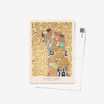 Gustav Klimt Lovers Embrace Art Exhibition Poster Briefkaart<br><div class="desc">Gustav Klimt Lovers Embrace Art Exhibition Print</div>