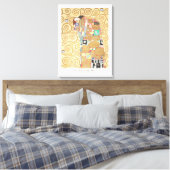 Gustav Klimt Lovers Embrace Art Exhibition Poster Canvas Afdruk (Insitu (Slaapkamer))