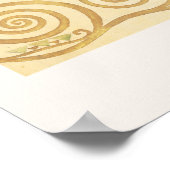 Gustav Klimt Lovers Embrace Art Exhibition Square Poster (Hoek)