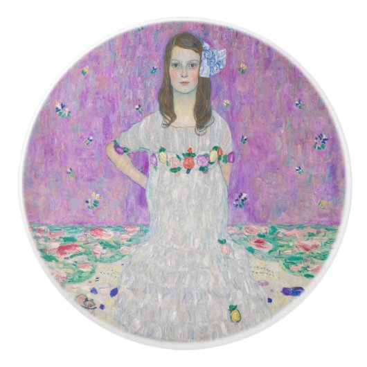 Gustav Klimt - Mada Primavesi Keramische Knop (Voorkant)