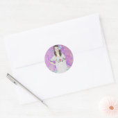 GUSTAV KLIMT "MADA PRIMAVESI" ROUND ENVELOPE SEAL RONDE STICKER (Envelop)