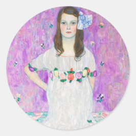 GUSTAV KLIMT "MADA PRIMAVESI" ROUND ENVELOPE SEAL RONDE STICKER