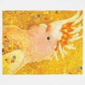 Gustav Klimt Major Mitchell Kaketoe Fleece Deken (Voorkant (Horizontaal))