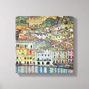 Gustav Klimt - Malcena bij de Gardasee Canvas Afdruk