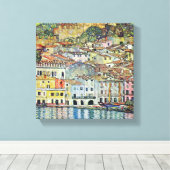 Gustav Klimt - Malcena op de Gardasee Canvas Afdruk (Insitu (Houten vloer))