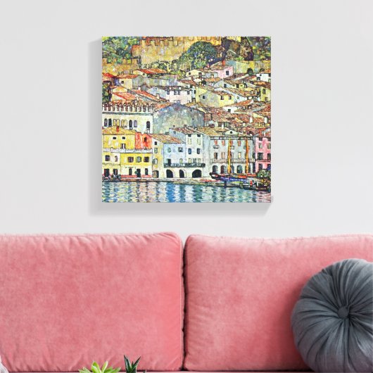 Gustav Klimt - Malcena op de Gardasee Canvas Afdruk (Insitu (Woonkamer))