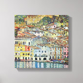 Gustav Klimt - Malcena op de Gardasee Canvas Afdruk (Voorkant)