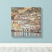 Gustav Klimt - Malcesine aan het Gardameer Canvas Afdruk (Insitu (Houten vloer))