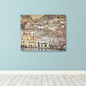 Gustav Klimt - Malcesine aan het Gardameer Canvas Afdruk (Insitu (Houten vloer))