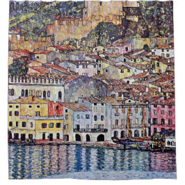 Gustav Klimt - Malcesine aan het Gardameer Italië Douchegordijn