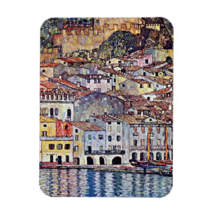 Gustav Klimt - Malcesine aan het Gardameer Italië Magneet