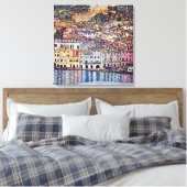 Gustav Klimt - Malcesine bij het Garda-meer in Ita Canvas Afdruk (Insitu (Slaapkamer))