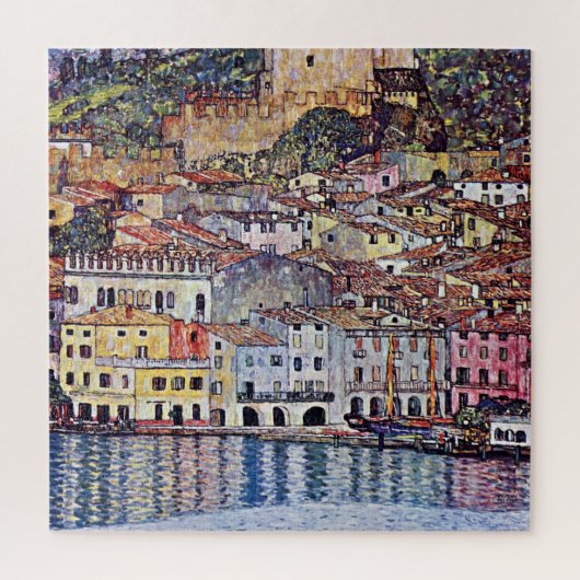 Gustav Klimt - Malcesine bij het Garda-meer in Ita Legpuzzel (Verticaal)