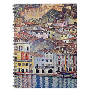 Gustav Klimt - Malcesine bij het Garda-meer in Ita Notitieboek