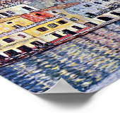 Gustav Klimt - Malcesine bij het Garda-meer in Ita Poster (Hoek)